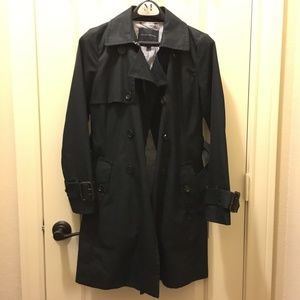 Navy trench coat Banana Republic